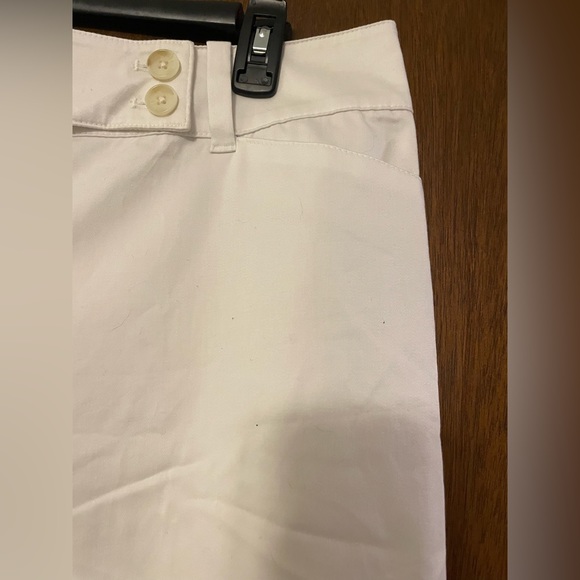 ANN TAYLOR Signature Sz-14 Ivory/Cream Capri Pants New with tags - Picture 3 of 7